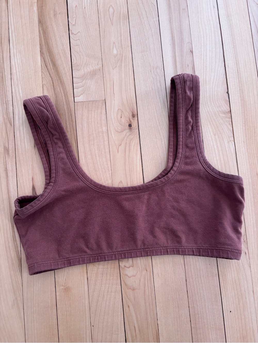 ARQ cotton bra in “spice”